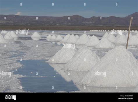 Salt flats at Uyuni Stock Photo - Alamy