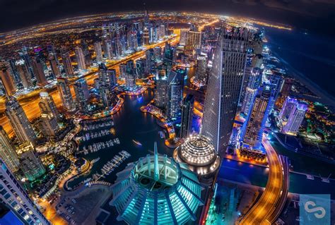 Скачать обои оаэ, город, дубай, dubai marina, вечер, ночь, раздел город ...