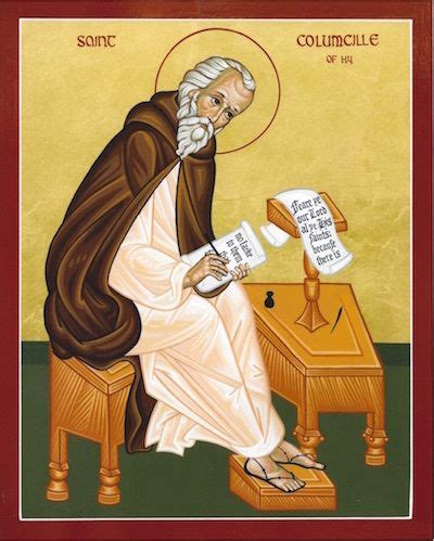 Orthodox icon of Saint Columba of Iona, the Enlightener of Scotland. | St columba, Orthodox ...