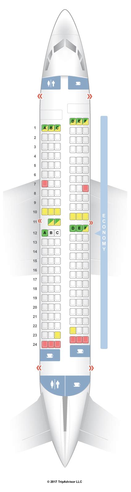 SeatGuru Seat Map Southwest Boeing 737-700 (737)