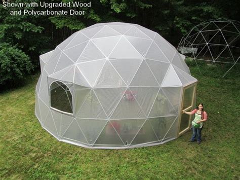 26 ft Geodesic Dome Greenhouse Kit, Custom Vinyl Cover Est. Lifespan