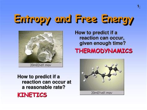 PPT - Entropy and Free Energy PowerPoint Presentation, free download - ID:3330804