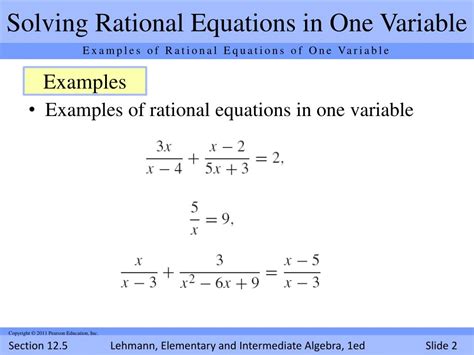 PPT - Solving Rational Equations PowerPoint Presentation, free download - ID:5906369