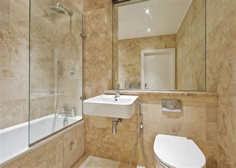 Brown marble bathroom stock photo. Image of line, indoor - 11511070