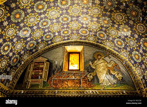 The Mausoleum of Galla Placidia with its Byzantine mosaics in Ravenna Italy Stock Photo - Alamy