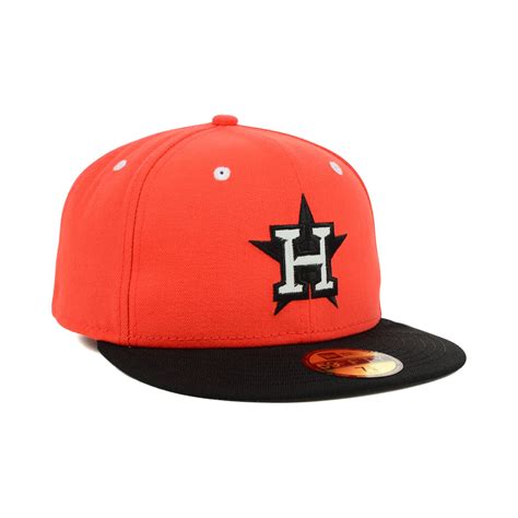 New Era Houston Astros Reflective City 59Fifty Cap in Orange for Men | Lyst