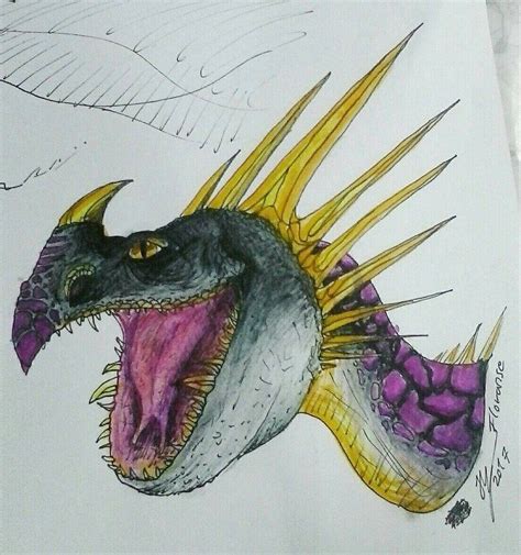 Request #5 Deadly Nadder by floranse on DeviantArt | Httyd art, Dragon drawing, Httyd dragons