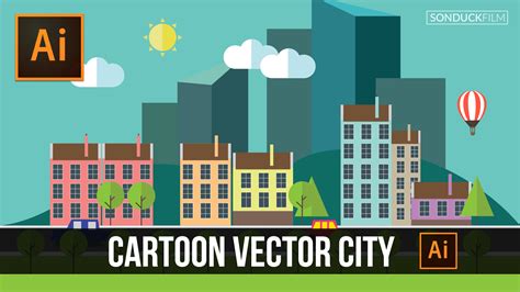 Adobe Illustrator: How to Create a Cartoon Vector City – SonduckFilm