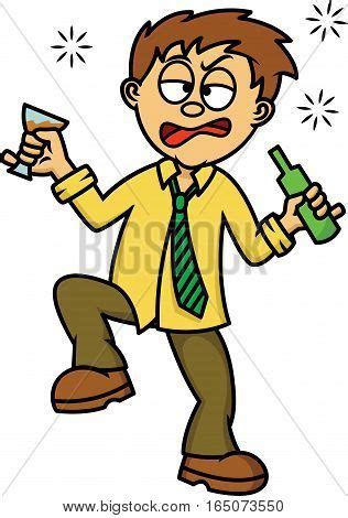 Drunk Man Cartoon Vector & Photo (Free Trial) | Bigstock