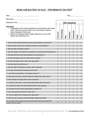 Autism Rating Scale PDF: Complete with ease | airSlate SignNow