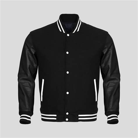 Classic Black Varsity Jacket