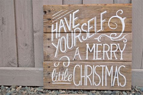 Vintage Wooden Christmas Signs - DIY