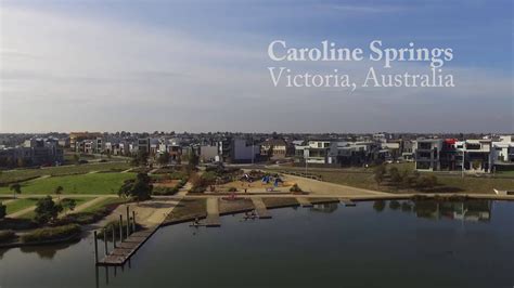 Drone footage of Lake Caroline and Surrounds, Caroline Springs - YouTube