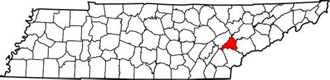 Image: Map of Tennessee highlighting Loudon County