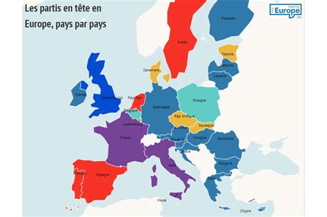 Elections européennes 2019 : les partis arrivés en tête, pays par pays ...