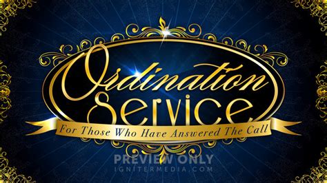 Ordination Service - Title Graphics | Igniter Media