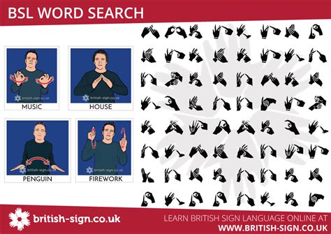 BSL Word Search | Learn British Sign Language - BSL & Fingerspelling ...