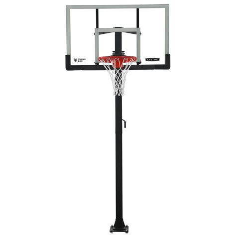 Lifetime 60" Tempered Glass Adjustable In-Ground Basketball Hoop, 90569 - Walmart.com