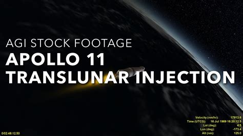 Stock footage: Apollo 11 translunar injection - YouTube