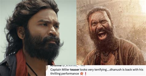 Captain Miller Teaser Released: Dhanush’s Rugged Look Will Leave You ...