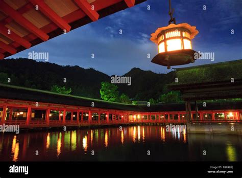 Itsukushima Shrine at night Stock Photo - Alamy