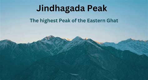 Highest Peak of Eastern Ghat: Jindhagada Peak - Licchavi Lyceum