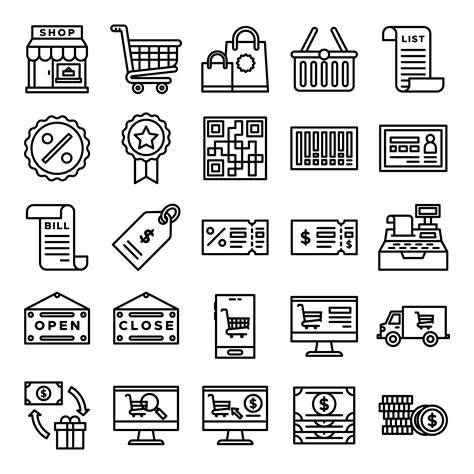 Retail Icons Vector Art, Icons, and Graphics for Free Download