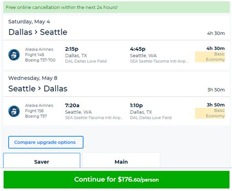 Nonstop Flights: Dallas to/from Seattle $177 r/t - Alaska