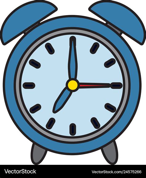 Time clock cartoon Royalty Free Vector Image - VectorStock