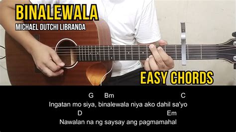 Binalewala - Michael Dutchi Libranda | Guitar Tutorial | Guitar Chords Chords - Chordify