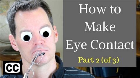 How to Make Eye Contact in Conversations - YouTube