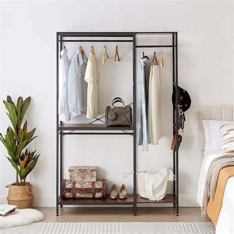 72.6" High Stand-Alone Closet Organizer - Perfect for Efficient Storage - 2-Tier - Bed Bath ...