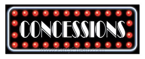 Concessions Sign - PartyCheap