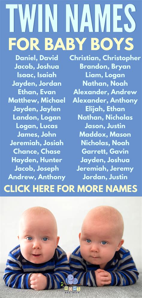 Popular Twin Baby Boy Names | Twin baby boys, Black baby boy names, Baby boy names