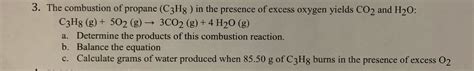 Answered: The combustion of propane (C3H8 ) in… | bartleby