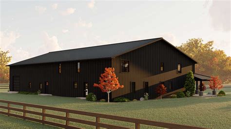 Barndominium House Plan - 4 Bedrooms, 4 Bath, 4913 Sq Ft Plan 104-262