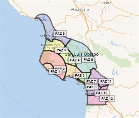 San Luis Obispo County Map - Alabama Map