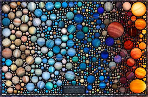 The Exoplanet Zoo - Amazing Space Poster — Halcyon Maps