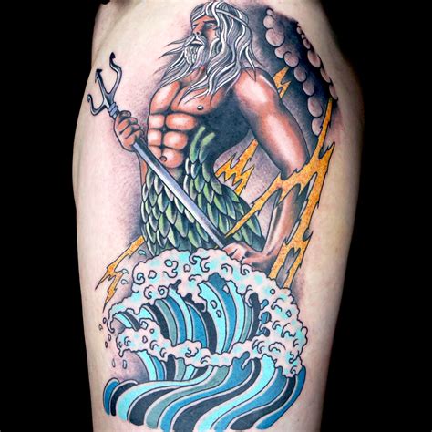 Neptune Tattoo by Dave Kruseman Ink Master Tattoos, Tatto Ink, Sea Tattoo, Small Tattoos, Cool ...