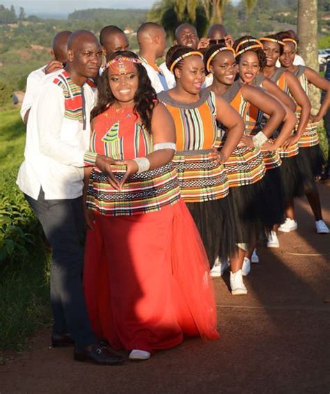 Clipkulture | Couple With Squad In Venda Traditional Wedding Attire