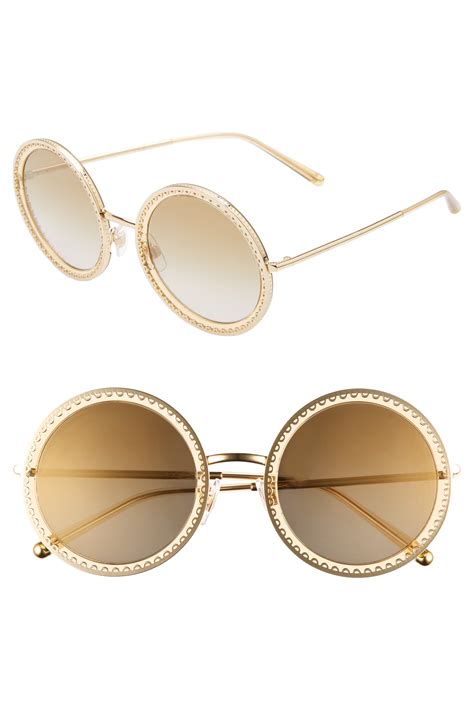 Dolce & Gabbana | 53mm Metal Round Sunglasses | Nordstrom Rack