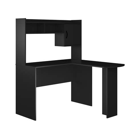 Mainstays Corner/L-Shaped Desk with Hutch Home Office Study Desks Dark ...