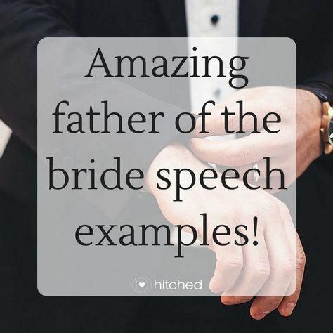 Amazing father of the bride speech examples! #weddingspeechbride | Bride speech, Father of bride ...