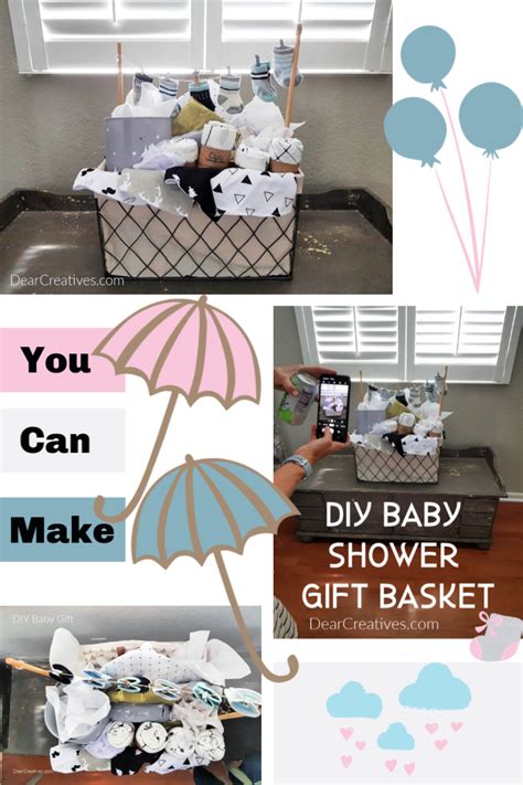 DIY Baby Gift Basket + Baby Shower Gift Ideas Dear Creatives