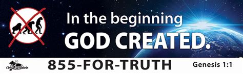 In the beginning God created. . . - GospelBillboards.org