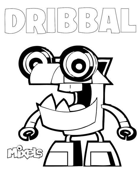 Dribbal Mixels Coloring Page - Free Printable Coloring Pages for Kids