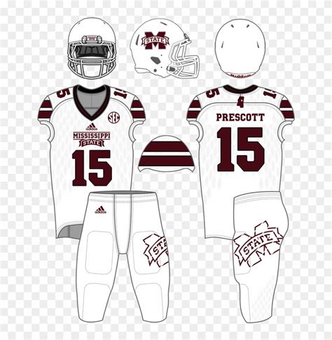 Picture - Mississippi State Football Uniform, HD Png Download - 681x800 ...