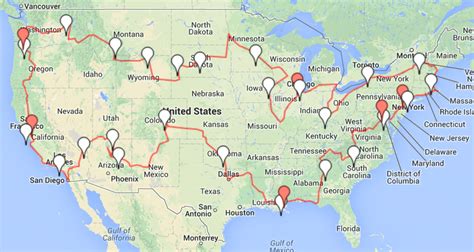 Un road trip pour découvrir plusieurs États des États-Unis