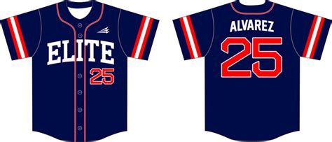 Easton Elite (Alvarez) Custom Baseball Jerseys