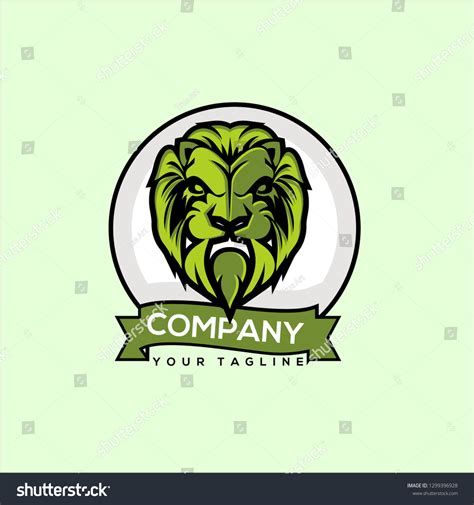 Green Lion Logo Template Green Lion Stock Vector (Royalty Free) 1299396928 | Shutterstock